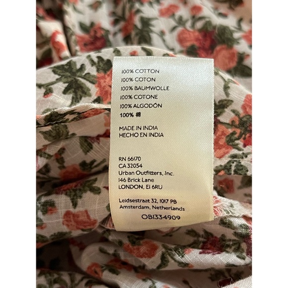 Free People Meant To Be Floral Cotton Blouse XL EUC - Picture 13 of 15